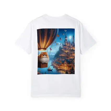Persian Cat Hot Air Balloon Fantasy Castle
