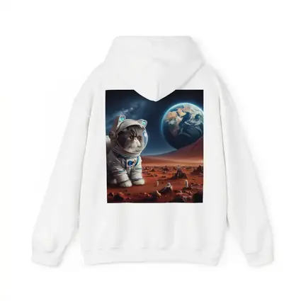 Exotic Shorthair Cat Astronaut on Mars