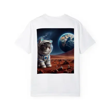 Exotic Shorthair Cat Astronaut on Mars