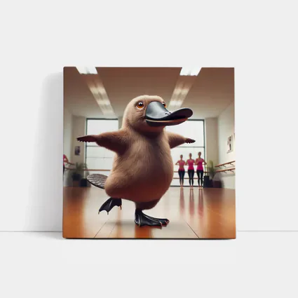 Platypus Dancing In Ballet Studio