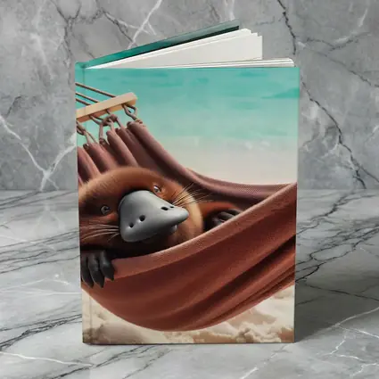 Platypus Relaxing In Beach Hammock