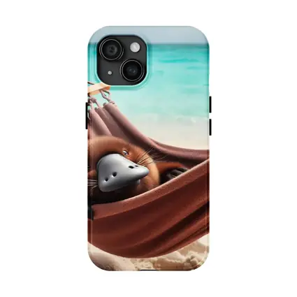 Platypus Relaxing In Beach Hammock