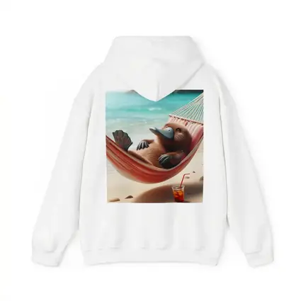 Platypus Relaxing In Beach Hammock