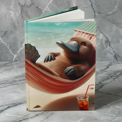 Platypus Relaxing In Beach Hammock