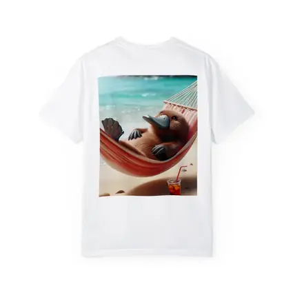 Platypus Relaxing In Beach Hammock