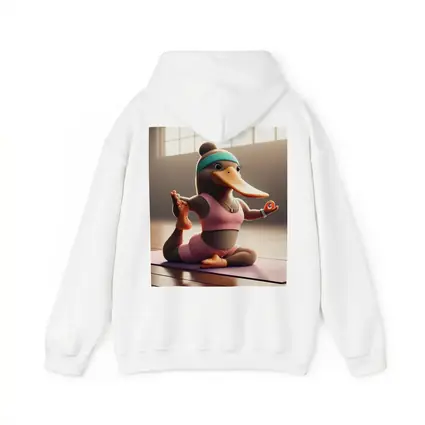 Cartoon Platypus Doing Yoga Pose