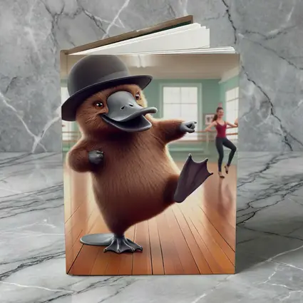 Platypus Dancing Bowler Hat Ballet Studio