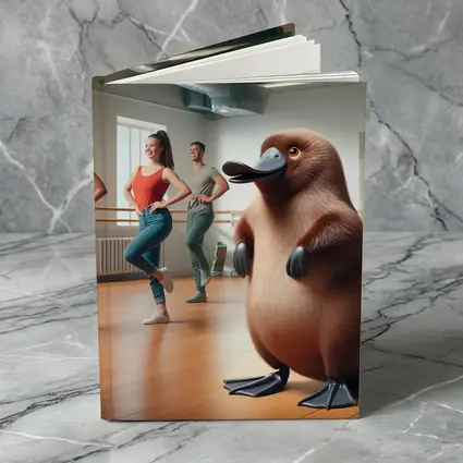 Platypus Dancing in Modern Dance Studio