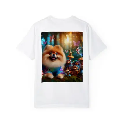 Pomeranian Dog Fantasy Forest Fairy Scene