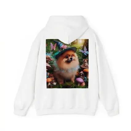 Pomeranian Wizard Hat Magical Forest Fantasy