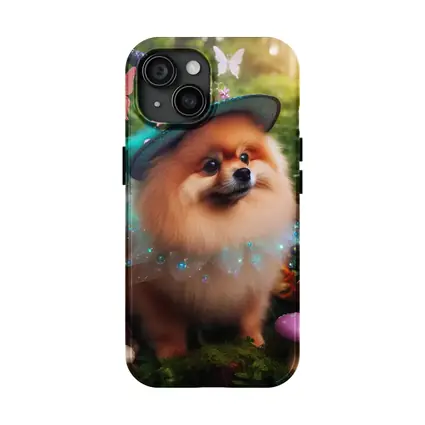 Pomeranian Wizard Hat Magical Forest Fantasy