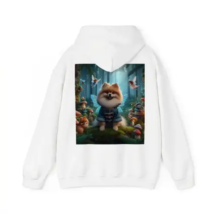 Pomeranian Fairy Wings Enchanted Mushroom Forest