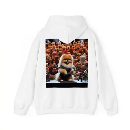 Pomeranian Dog Rocking Guitar On Stage