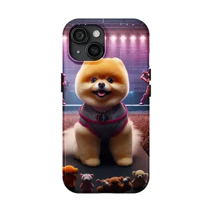 Pomeranian Dog Rocking Concert Stage Show