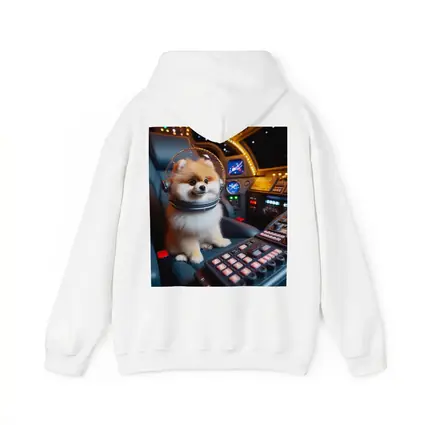 Pomeranian Astronaut Dog Space Cockpit