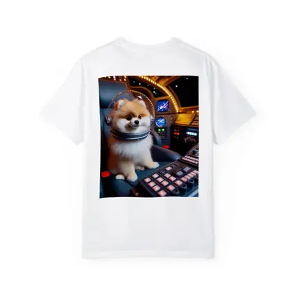 Pomeranian Astronaut Dog Space Cockpit