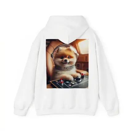 Pomeranian Astronaut Pilot Spaceship Cockpit