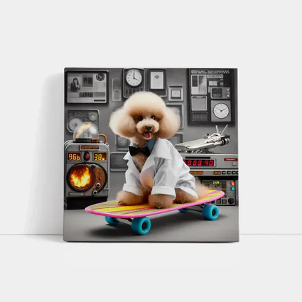 Poodle Dog Scientist Lab Hoverboard Skateboard