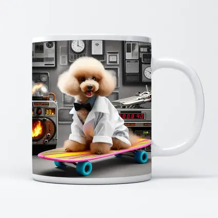 Poodle Dog Scientist Lab Hoverboard Skateboard