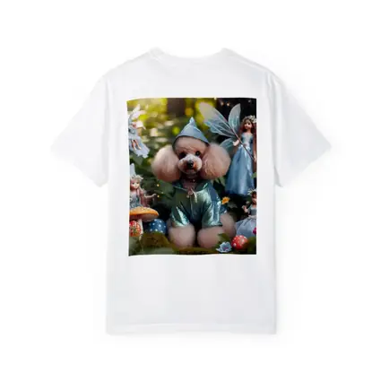 Poodle Dog Fairy Forest Fantasy Scene