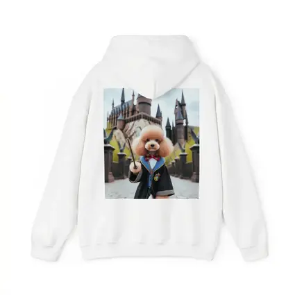 Poodle Wizard Wand Hogwarts Castle Background