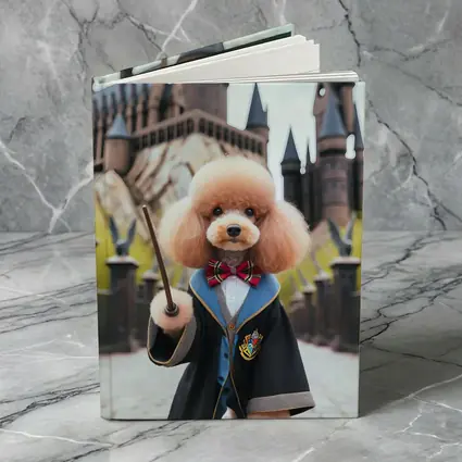 Poodle Wizard Wand Hogwarts Castle Background
