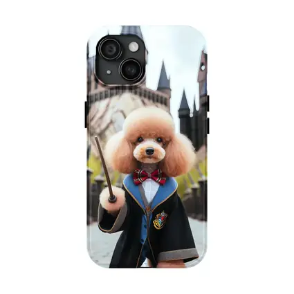 Poodle Wizard Wand Hogwarts Castle Background