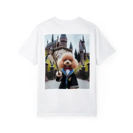 Poodle Wizard Wand Hogwarts Castle Background