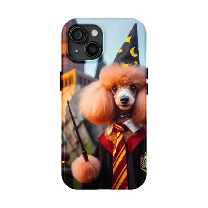 Poodle Wizard Wand Magic Castle Background