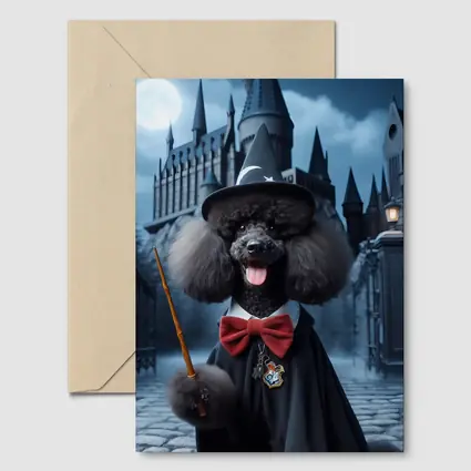 Poodle Wizard Dog at Magic Castle