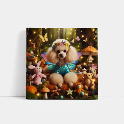 Poodle Fairy Wings Enchanted Forest Fantasy