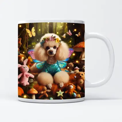 Poodle Fairy Wings Enchanted Forest Fantasy