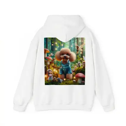 Poodle Dog Fairy Forest Fantasy Scene
