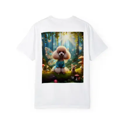 Fairy Poodle Dog Enchanted Forest Scene