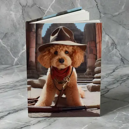 Poodle Dog Explorer Ancient Temple Ruins