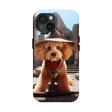 Poodle Dog Explorer Ancient Temple Ruins