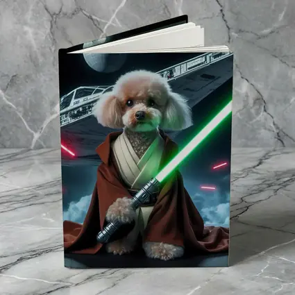 Poodle Jedi Knight Space Battle Scene