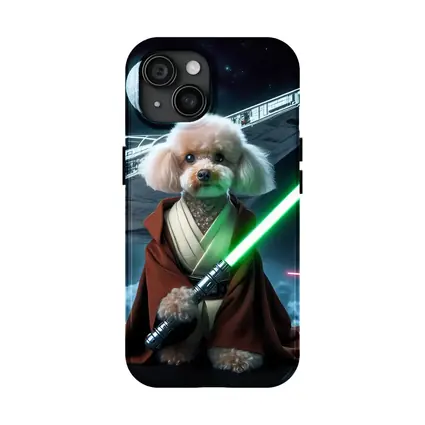 Poodle Jedi Knight Space Battle Scene