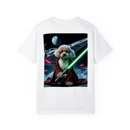 Poodle Jedi Knight Space Battle Scene