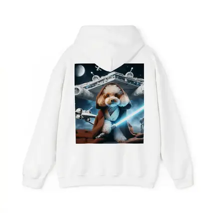 Poodle Jedi Knight Space Battle Scene