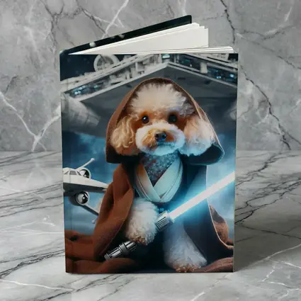 Poodle Jedi Knight Space Battle Scene