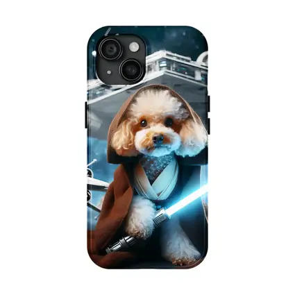 Poodle Jedi Knight Space Battle Scene