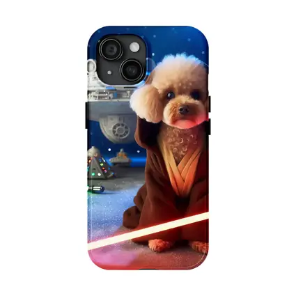 Poodle Jedi Space Galaxy Lightsaber Art