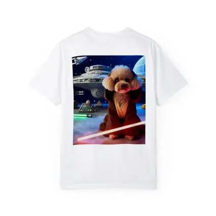 Poodle Jedi Space Galaxy Lightsaber Art