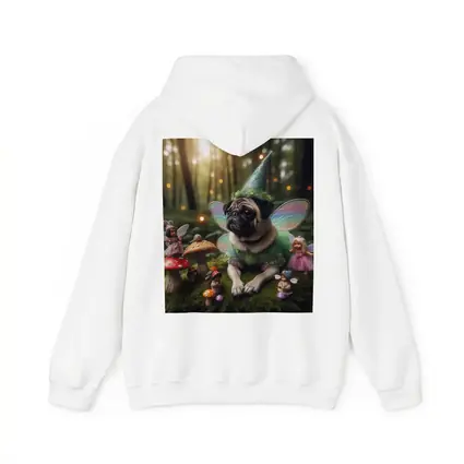 Fairy Pug Dog Mushroom Enchanted Forest