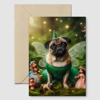 Pug Dog Fairy Costume Enchanted Forest