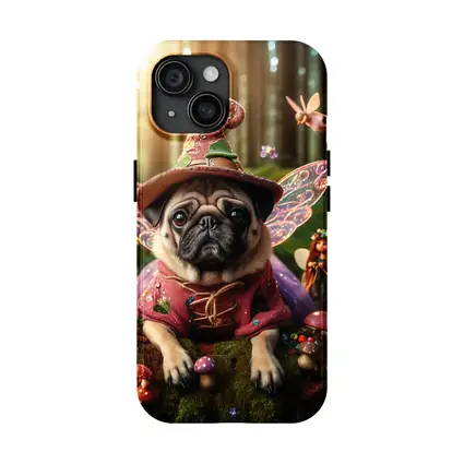 Pug Dog Fairy Wizard Enchanted Forest