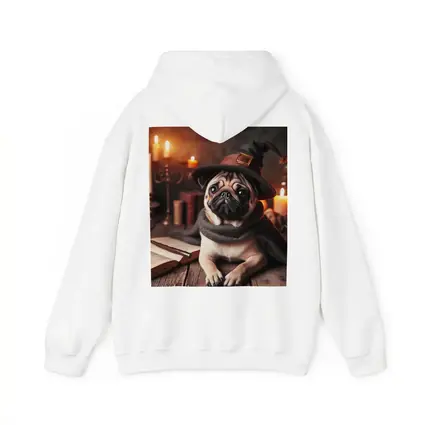 Wizard Pug Dog Wearing Witch Hat Candles