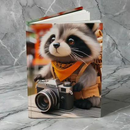 Raccoon Tourist With Camera Japanese Temple