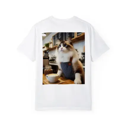 Ragdoll Cat Barista Coffee Shop Art